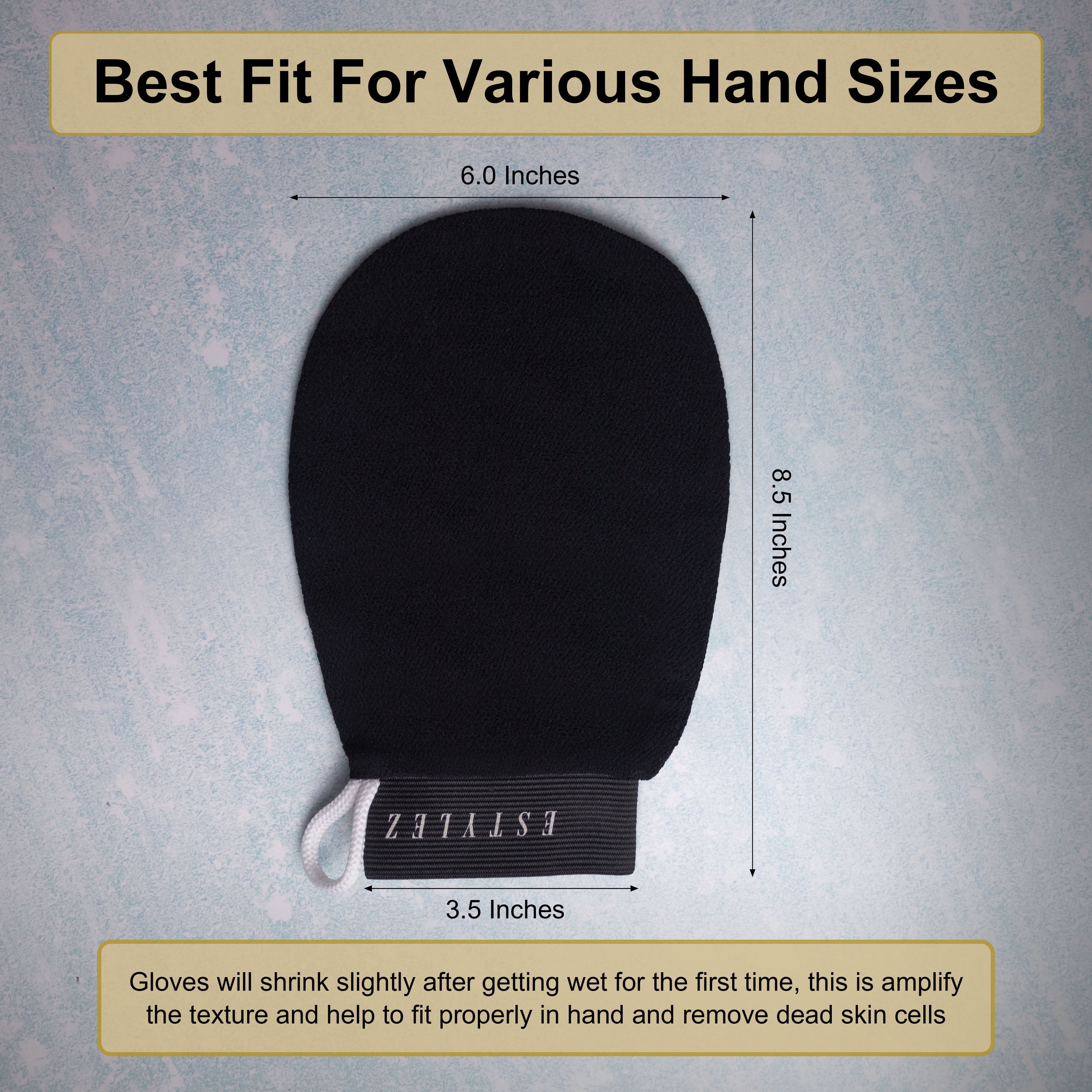 Pack of 2 Body Exfoliating Gloves for Men & Women