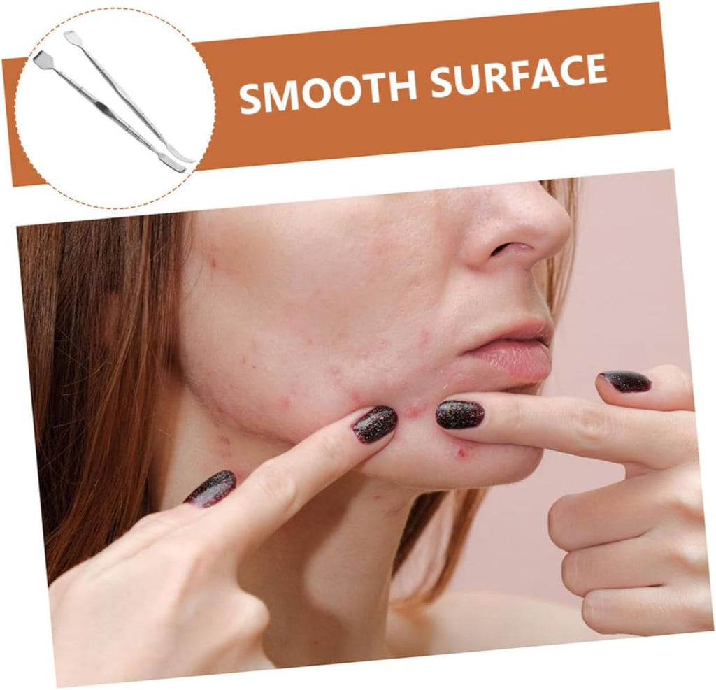 Blackhead Tool Face Cleaning Tool Pore Extractor Stainless Steel for Women Men Portable for Travel